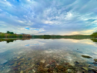 Morning Lake image from the Wichita Mountains
